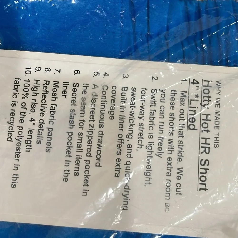 NWT Lululemon Hotty Hot High-Rise Short 4" SIZE 2 POOLSIDE BLUE SIZE 2 RUNNING - Picture 5 of 9